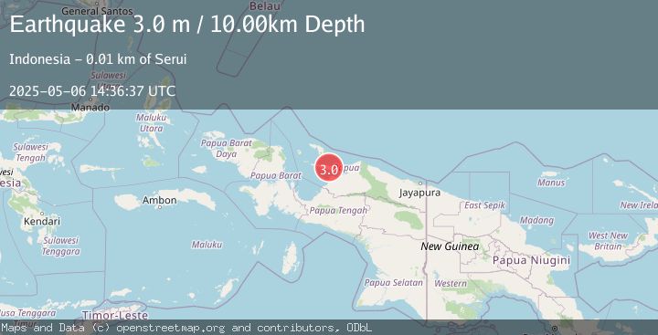 Map of BIAK REGION, INDONESIA