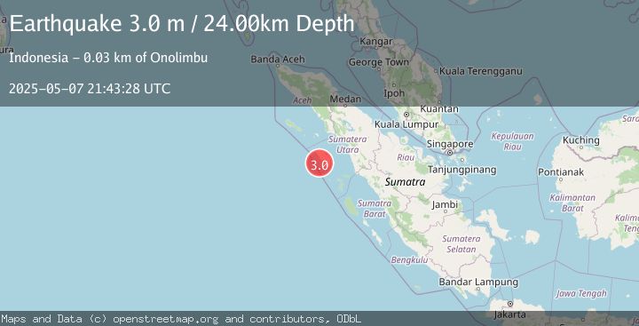 Map of NIAS REGION, INDONESIA