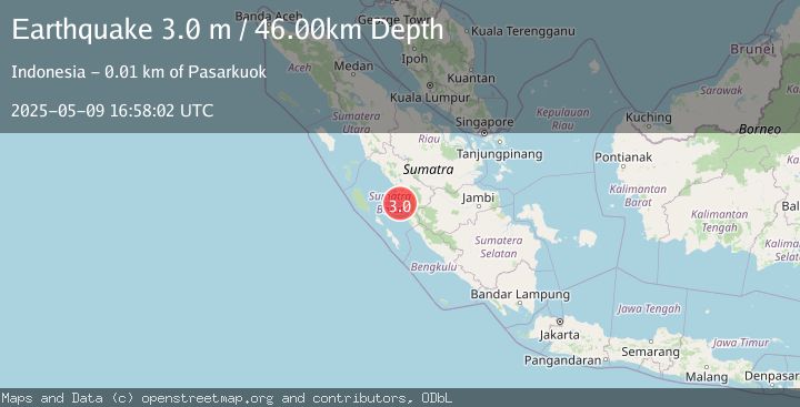 Map of SOUTHERN SUMATRA, INDONESIA