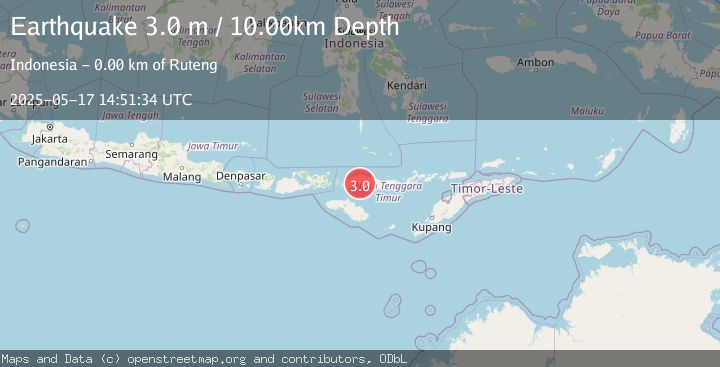 Map of FLORES REGION, INDONESIA