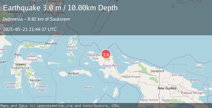 Map of NEAR N COAST OF PAPUA, INDONESIA