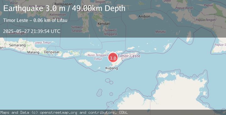 Map of TIMOR REGION, INDONESIA