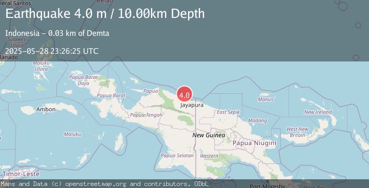 Map of NEAR N COAST OF PAPUA, INDONESIA