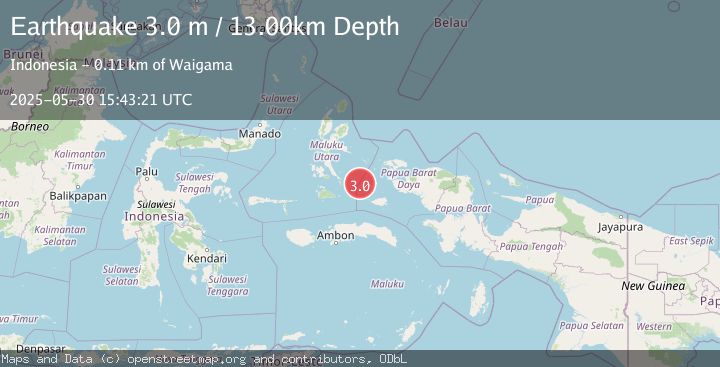 Map of PAPUA REGION, INDONESIA