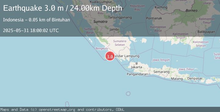 Map of SOUTHERN SUMATRA, INDONESIA