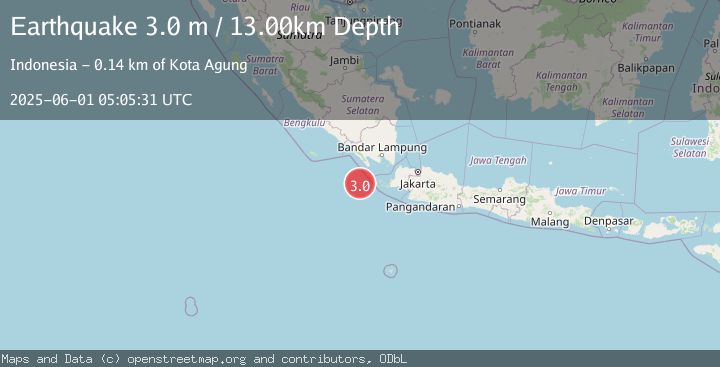 Map of SUNDA STRAIT, INDONESIA