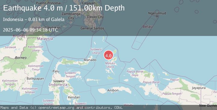 Map of HALMAHERA, INDONESIA