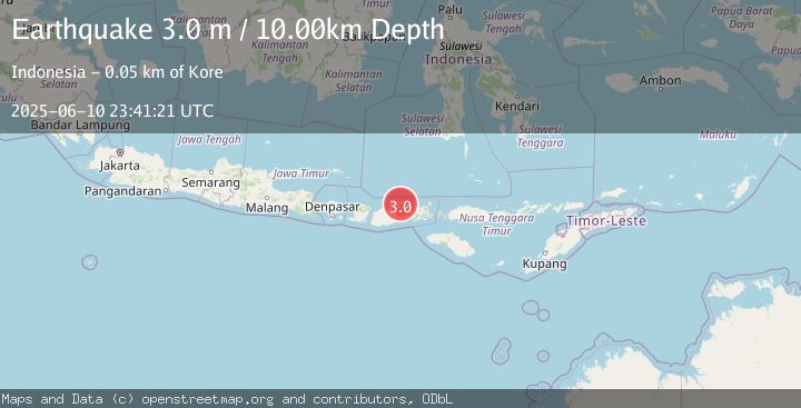 Map of SUMBAWA REGION, INDONESIA