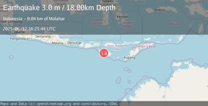 Map of SUMBA REGION, INDONESIA