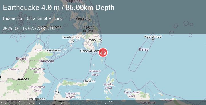 Map of MINDANAO, PHILIPPINES