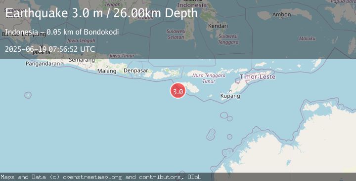 Map of SOUTH OF SUMBAWA, INDONESIA