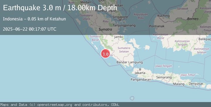 Map of SOUTHERN SUMATRA, INDONESIA
