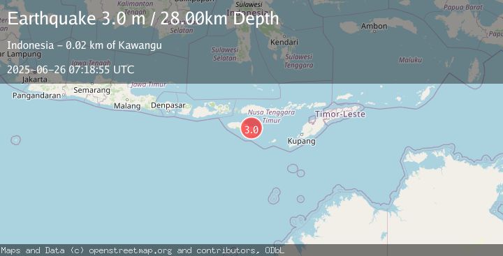 Map of SUMBA REGION, INDONESIA