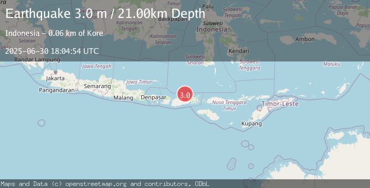 Map of SUMBAWA REGION, INDONESIA