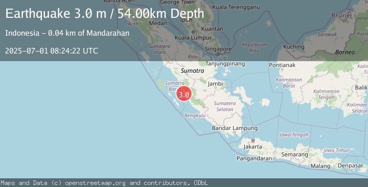 Map of KEP. MENTAWAI REGION, INDONESIA