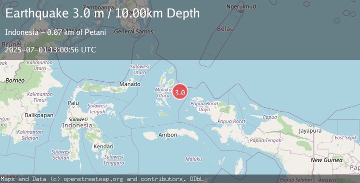 Map of HALMAHERA, INDONESIA