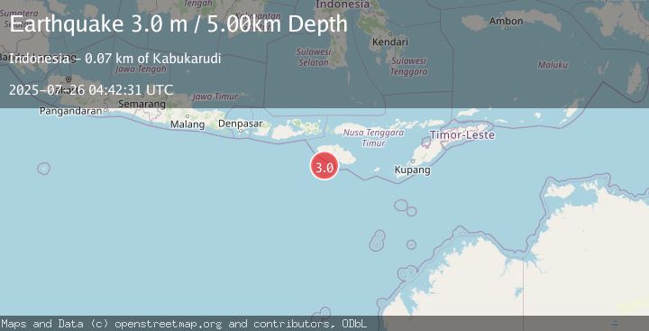 Map of SUMBA REGION, INDONESIA