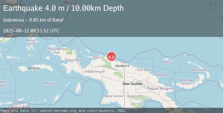 Map of NEAR N COAST OF PAPUA, INDONESIA