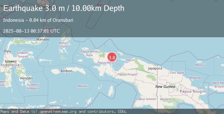 Map of NEAR N COAST OF PAPUA, INDONESIA