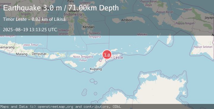 Map of EAST TIMOR REGION