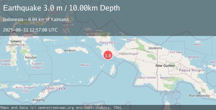 Map of NEAR S COAST OF PAPUA, INDONESIA