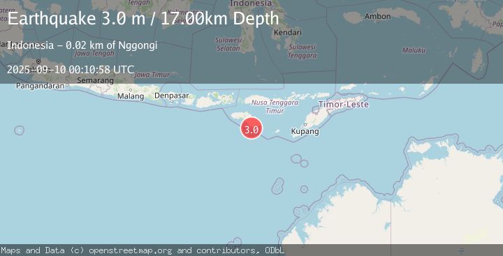 Map of SUMBA REGION, INDONESIA