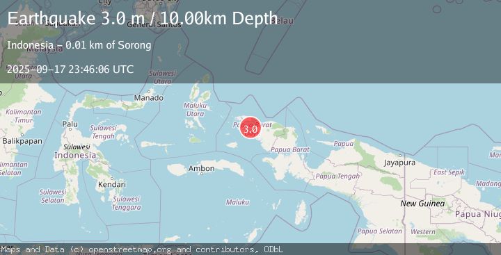 Map of NEAR N COAST OF PAPUA, INDONESIA