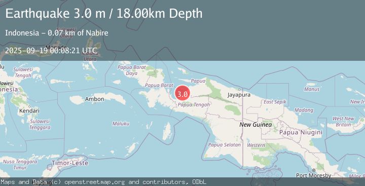 Map of NEAR N COAST OF PAPUA, INDONESIA