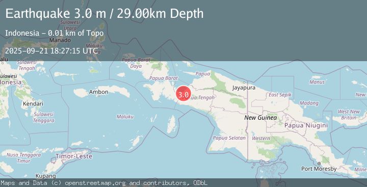 Map of PAPUA, INDONESIA