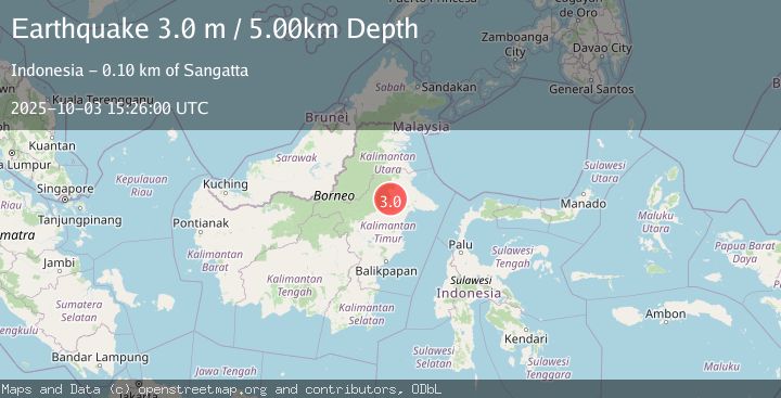 Map of KALIMANTAN, INDONESIA