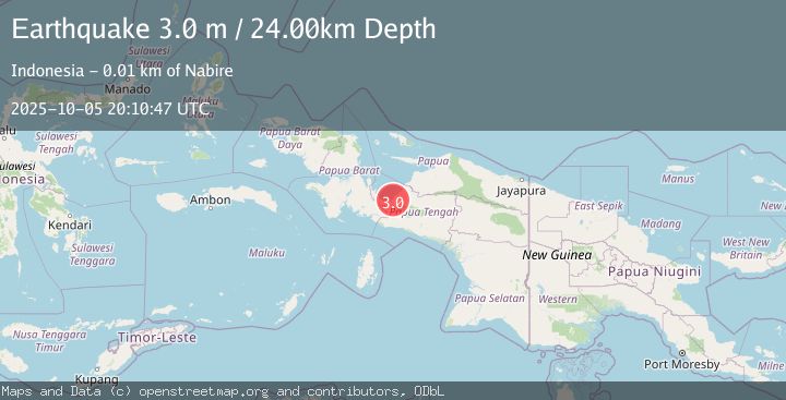 Map of PAPUA, INDONESIA