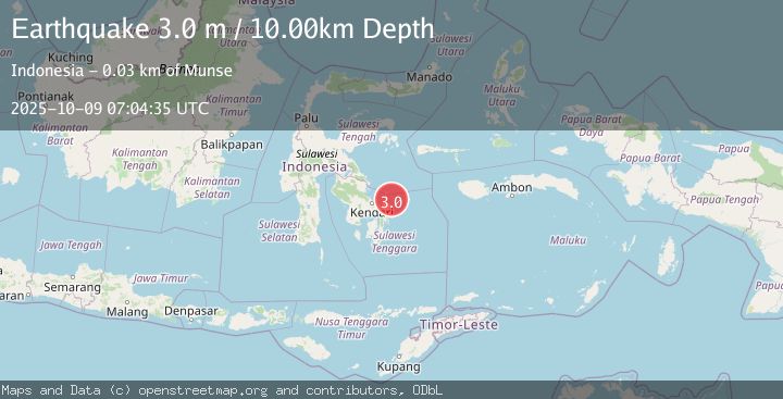 Map of SULAWESI, INDONESIA