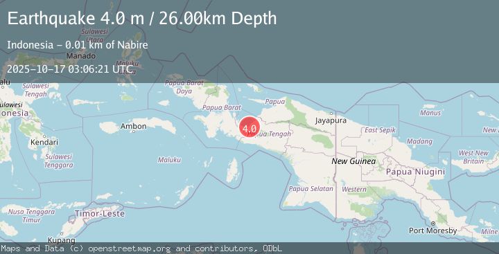 Map of PAPUA, INDONESIA