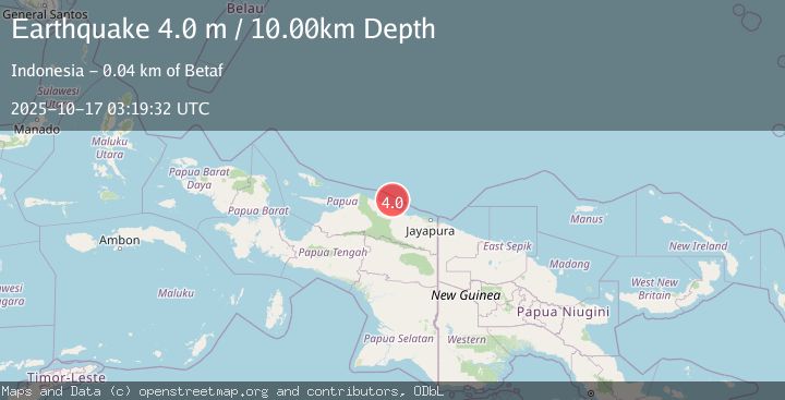 Map of NEAR N COAST OF PAPUA, INDONESIA