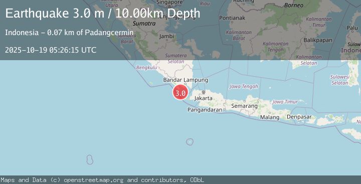 Map of SUNDA STRAIT, INDONESIA