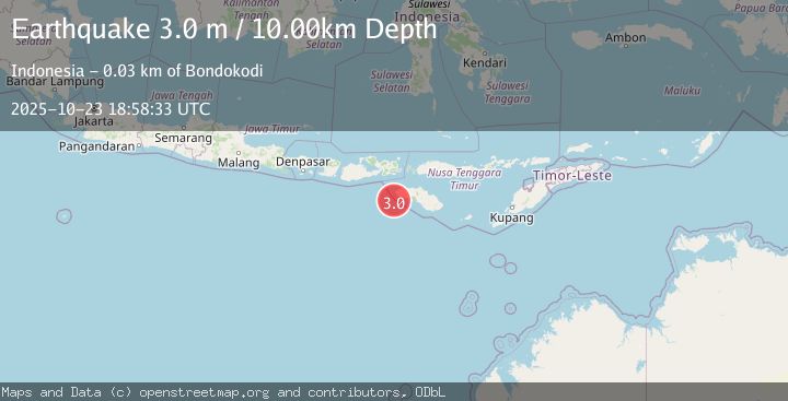 Map of SUMBAWA REGION, INDONESIA