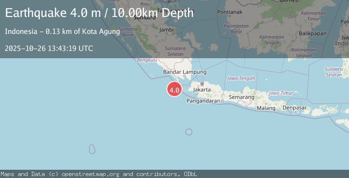 Map of SUNDA STRAIT, INDONESIA