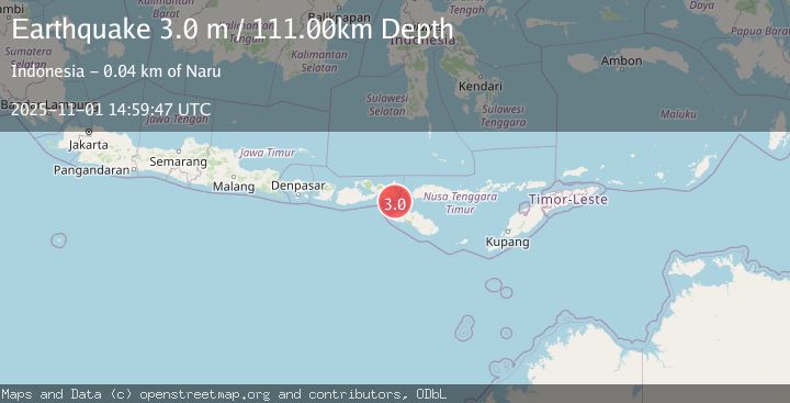 Map of FLORES REGION, INDONESIA