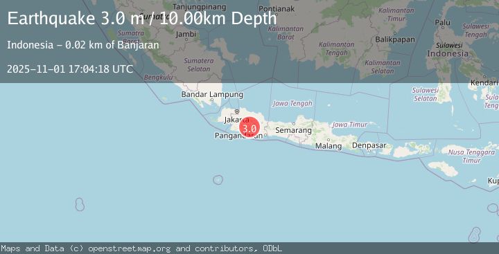 Map of JAVA, INDONESIA