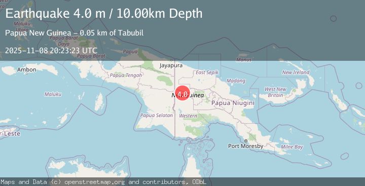 Map of NEW GUINEA, PAPUA NEW GUINEA