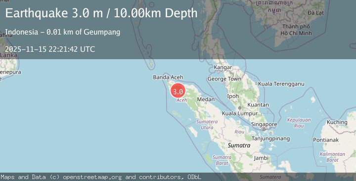 Map of NORTHERN SUMATRA, INDONESIA