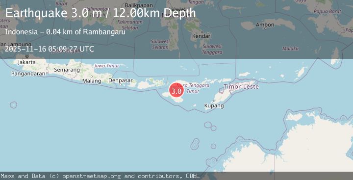Map of SUMBA REGION, INDONESIA