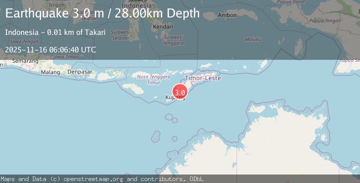 Map of TIMOR REGION, INDONESIA