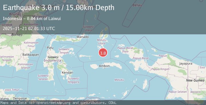 Map of KEPULAUAN OBI, INDONESIA
