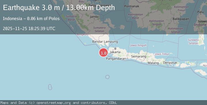 Map of SUNDA STRAIT, INDONESIA