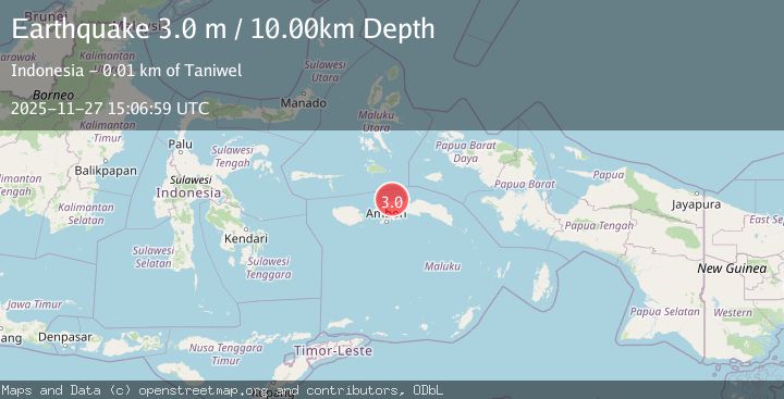 Map of CERAM SEA, INDONESIA