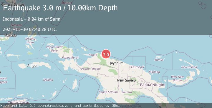 Map of NEAR N COAST OF PAPUA, INDONESIA