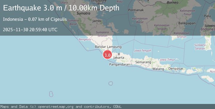 Map of SUNDA STRAIT, INDONESIA