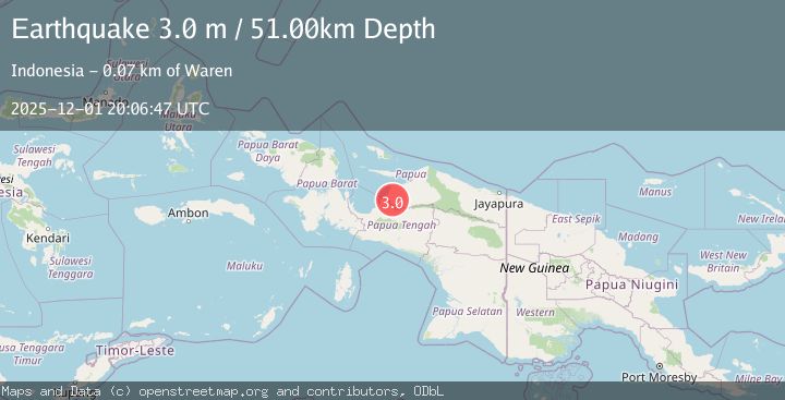 Map of NEAR N COAST OF PAPUA, INDONESIA
