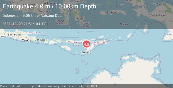 Map of TIMOR REGION, INDONESIA